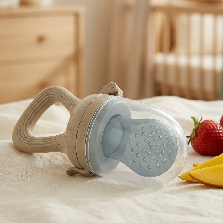 Silicone Baby Fruit Feeder Soother and Teething Pacifier